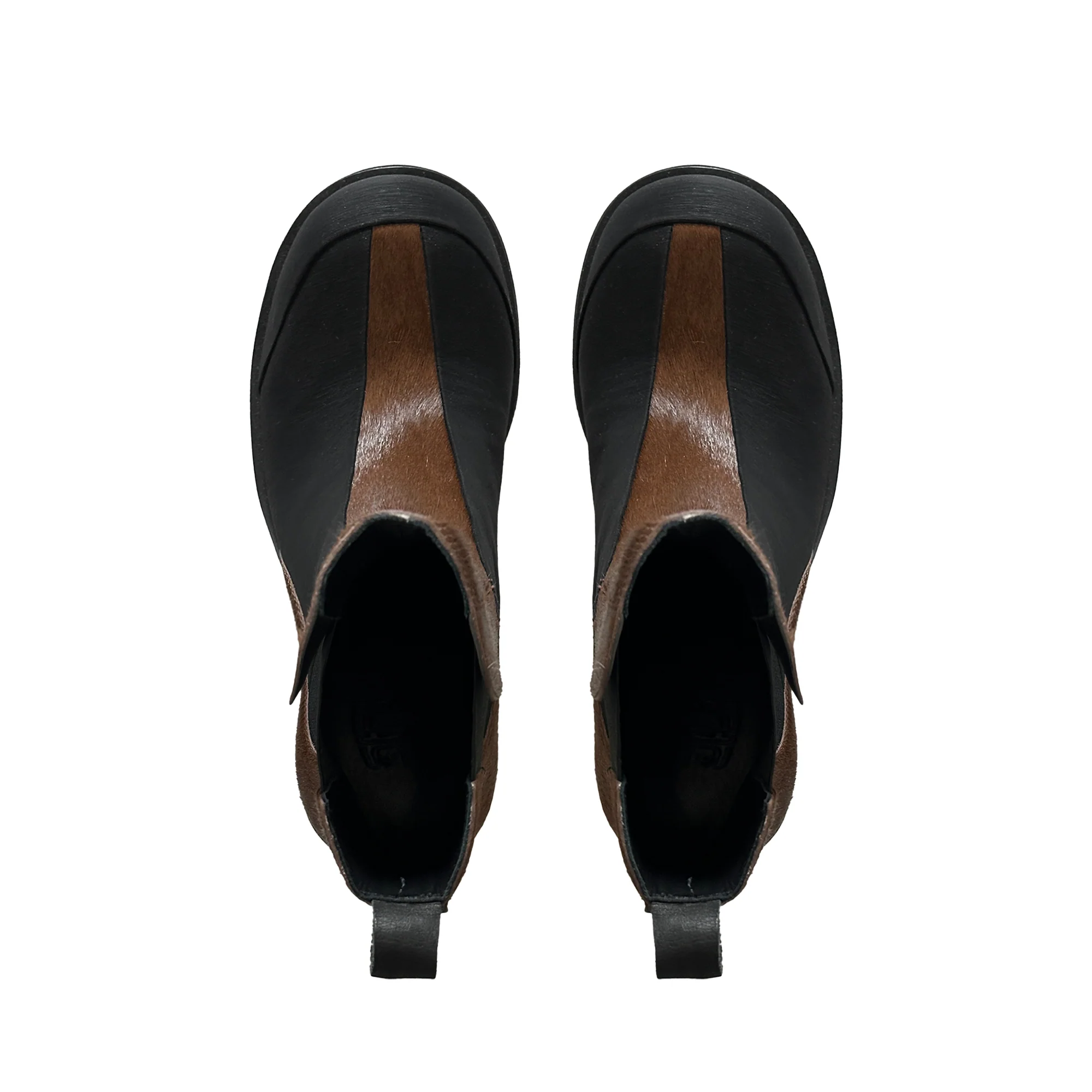 SCRY Dig Lug Boots"Black / Brown Horse" - Image 4